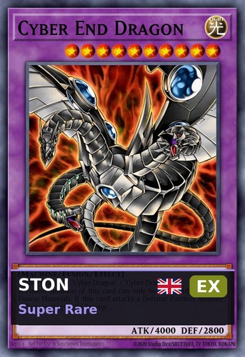 Cyber end dragon ston se1 - end, ex